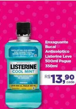 Farmácias Nissei Enxaguante Bucal Antisséptico Listerine oferta