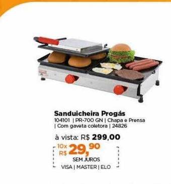 Lojas TaQi Sanduicheira Progás oferta