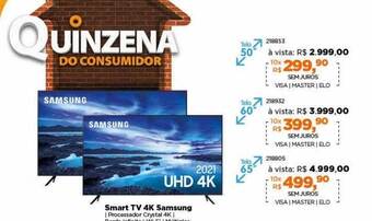 Lojas TaQi Smart Tv 4k Samsung oferta