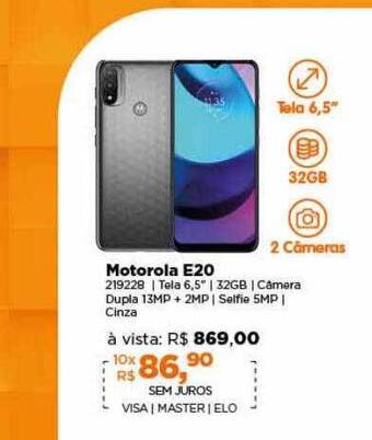 Lojas TaQi Motorola E20 oferta