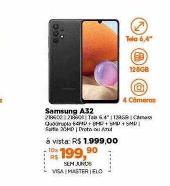 Lojas TaQi Samsung A32 oferta