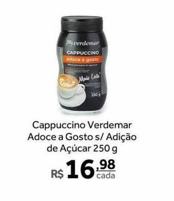 Verdemar Supermercado Cappuccino Verdemar Adoce A Gosto S Adição De Açucar oferta