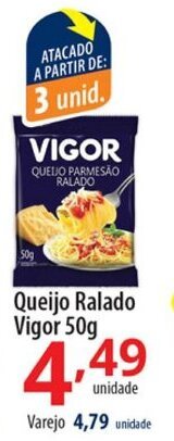 Queijo Ralado Vigor 50g