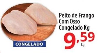 Peito de Frango Com Osso Congelado 1kg