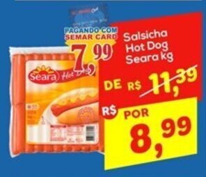 Salsicha Hot Dog Seara 1kg