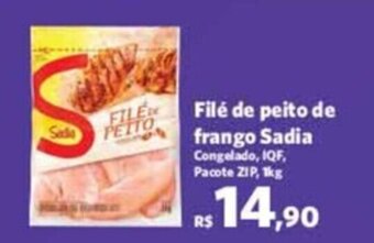 Sam's Club File de Peito de Frango Sadia 1kg oferta