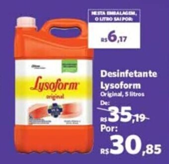 Sam's Club Desinfetante Lysoform 5L oferta