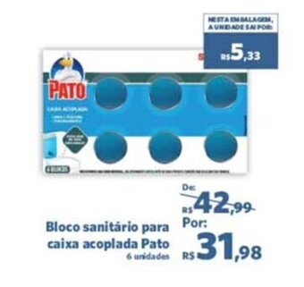 Sam's Club Bloco Sanitario para caixa acoplada Pato oferta