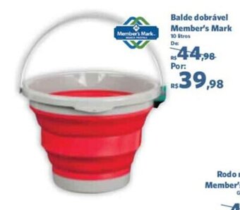 Sam's Club Balde Dobravel Member's Mark oferta