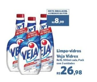 Sam's Club Limpa-Vidros veja Vidrex 500ml oferta