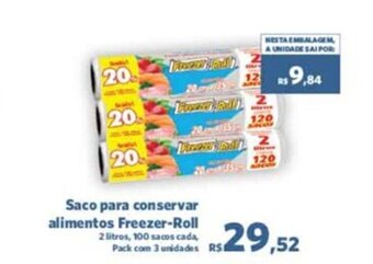 Saco para conservar alimentos Freezer-Roll