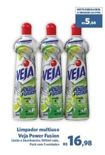 Sam's Club Limpador Multiuso Veja Power Fusion 500ml oferta