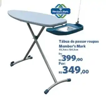 Sam's Club Tabua de Passar Roupa Member's Mark oferta