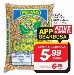 GBarbosa Feijão carioca bom gosto kg oferta