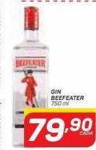 GBarbosa Gin beefeater 750 ml oferta