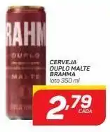 GBarbosa Cerveja duplo malte brahma lata 350 ml oferta