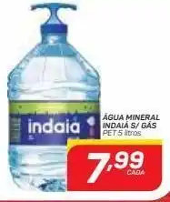 GBarbosa Água mineral indaiá s/ gás pet 5 litros oferta