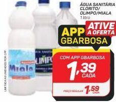 GBarbosa Água sanitária clorito/ olimpo/miala 1 litro oferta