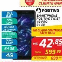 GBarbosa Smartphone positivo twist 4g pro 64 gb oferta