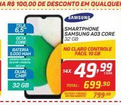 GBarbosa Smartphone samsung a03 core 32 gb oferta