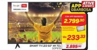 Smart tv led 50” 4k tcl