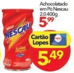 Achocolatado em Po Nescau 2.0 400g