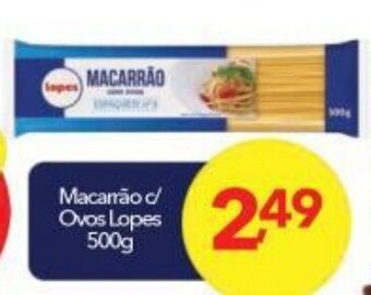 Lopes Supermercados Macarrao c/ Ovos Lopes 500g oferta