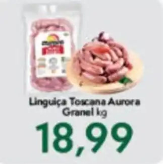 Master Supermercados Linguica Toscana Aurora granel 1kg oferta