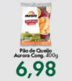 Master Supermercados Pao de Queijo Aurora Cong. 400g oferta