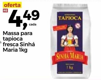 Frangolândia Massa para tapioca fresca Sinha Maria 1kg oferta