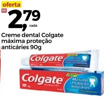 Frangolândia Creme dental Colgate maxima Protecao Anticaries 90g oferta
