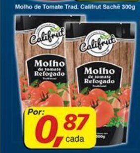 Supermercados Guanabara Molho de Tomate Trad. Califrut Sache 300g oferta