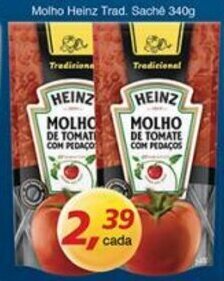 Supermercados Guanabara Molho Heinz Trad. Sache 340g oferta