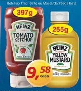 Supermercados Guanabara Ketchup Trad. 397g ou Mostarda 255g Heinz oferta