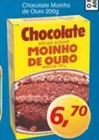 Supermercados Guanabara Chocolate Moinho de Ouro 200g oferta