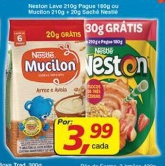 Supermercados Guanabara Neston Leve 210g pague 180g ou Mucilon 210g + 20g sache Nestle oferta