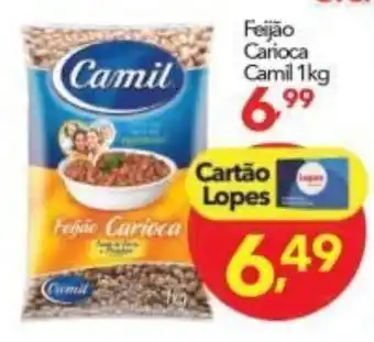 Lopes Supermercados Feijao Carioca Camil 1kg oferta