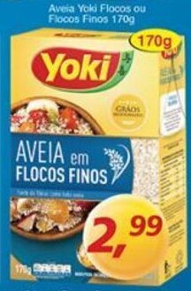 Supermercados Guanabara Aveia Yoki Flocos Ou Flocos Finos 170g oferta