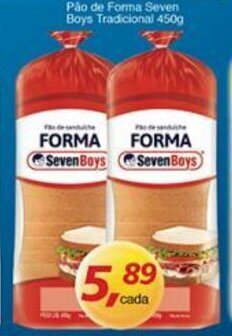 Supermercados Guanabara Pao de Forma Seven Boys Tradicional 450g oferta