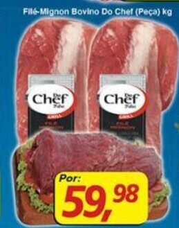 Supermercados Guanabara File-mignon Bovino Do Chef (peca) 1kg oferta