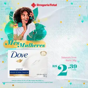 Drogaria Total Sabonete Dove Barra 90g oferta