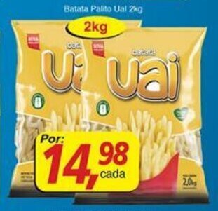 Supermercados Guanabara Batata Palito Uai 2kg oferta