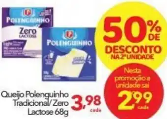 Lopes Supermercados Queijo Polenguinho Tradicional/ Zero lactose 68g oferta