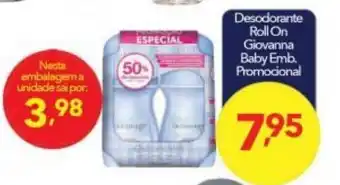 Lopes Supermercados Desodorante Roll On Giovanna Baby Emb. Promocional oferta