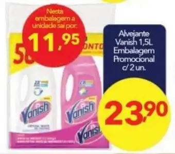 Lopes Supermercados Alvejante Vanish 1.5L Embalagem Promocional c/2 un. oferta