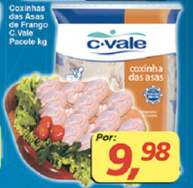 Supermercados Guanabara Coxinhas das Asas de Frango C. Vale pacote 1kg oferta