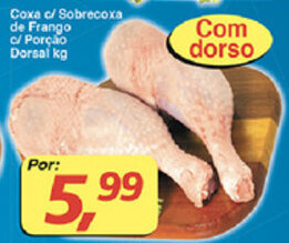 Supermercados Guanabara Coxa c/ Sobrecoxa de Frango c/ Porcao Dorsal 1kg oferta