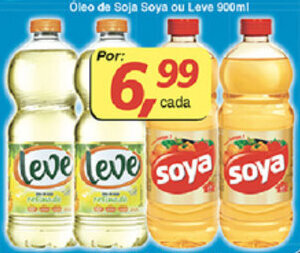Supermercados Guanabara Oleo de Soja Soya ou Leve 900ml oferta
