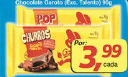 Supermercados Guanabara Chocolate Garoto 90g oferta