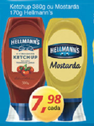 Supermercados Guanabara Ketchup 380g ou Mostarda 170g Hellmann's oferta